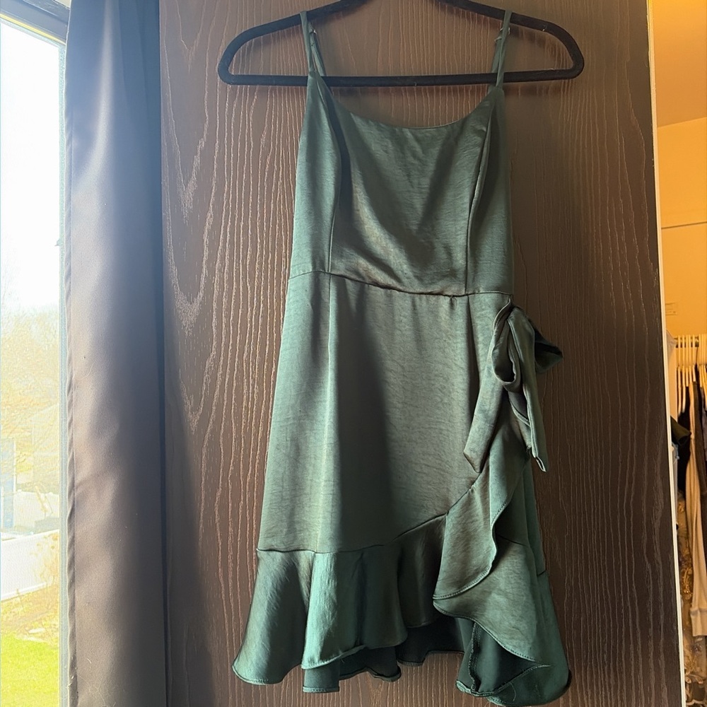 Wild Fable Asymmetrical Green Dress